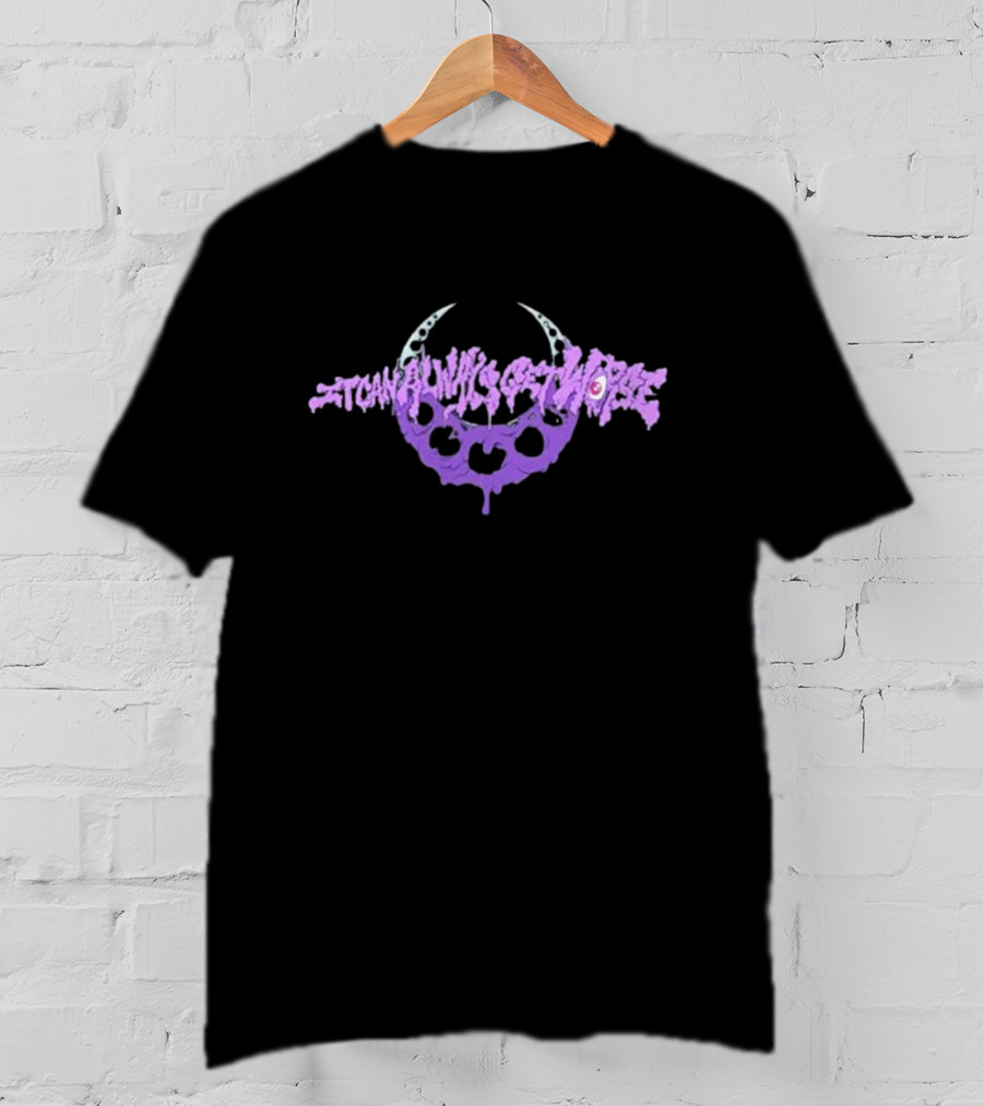 The Acacia Strain It Can Always Get Worse Crescent Skull T-Shirt