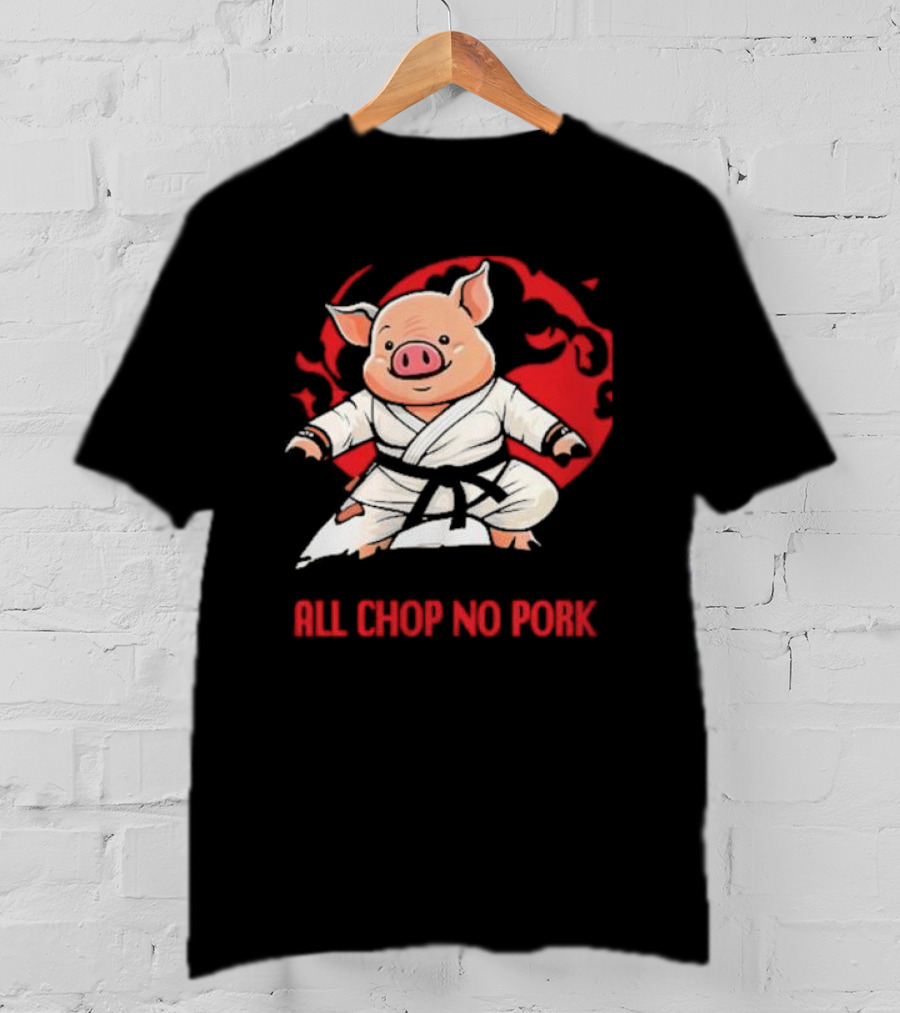 Wrestling Observer Figure Four Weekly All Chop No Pork Karate Pig T-Shirt