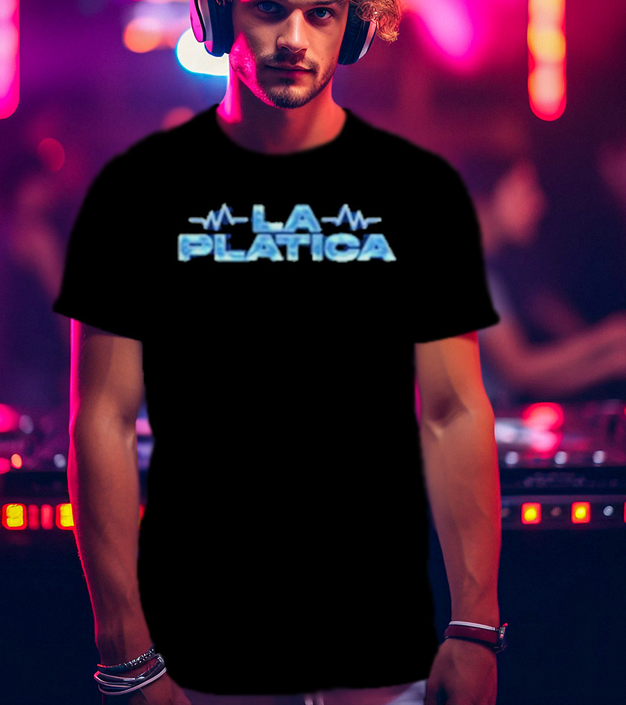 La Platica Podcast New Audio Wave T-Shirt