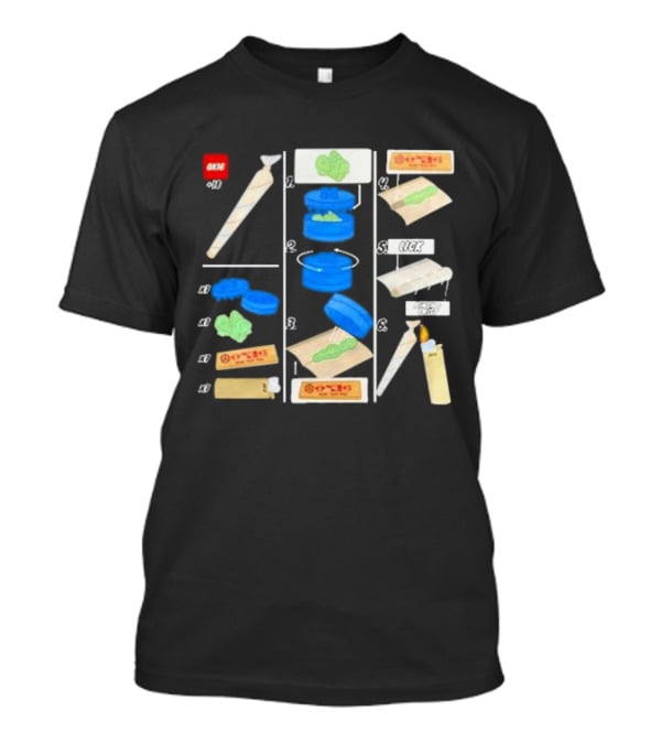Ox16 Legolize Herb Grinder Rolling Instructions T-Shirt