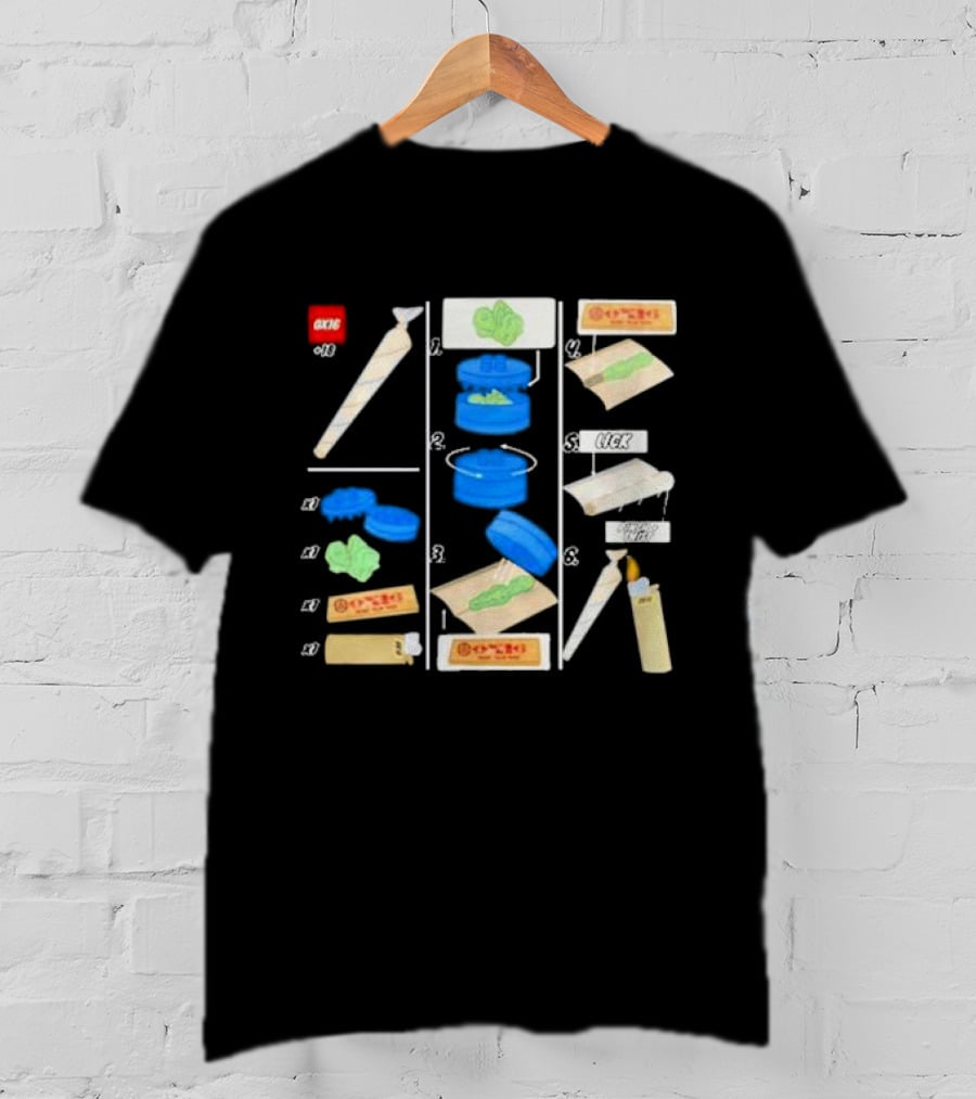 Ox16 Legolize Herb Grinder Rolling Instructions T-Shirt