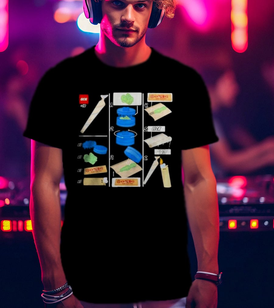 Ox16 Legolize Herb Grinder Rolling Instructions T-Shirt