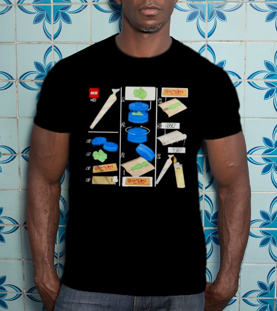Ox16 Legolize Herb Grinder Rolling Instructions T-Shirt
