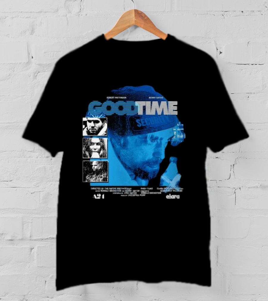 Robert Pattinson Benny Safdie Good Time A24 Elara Film T-Shirt