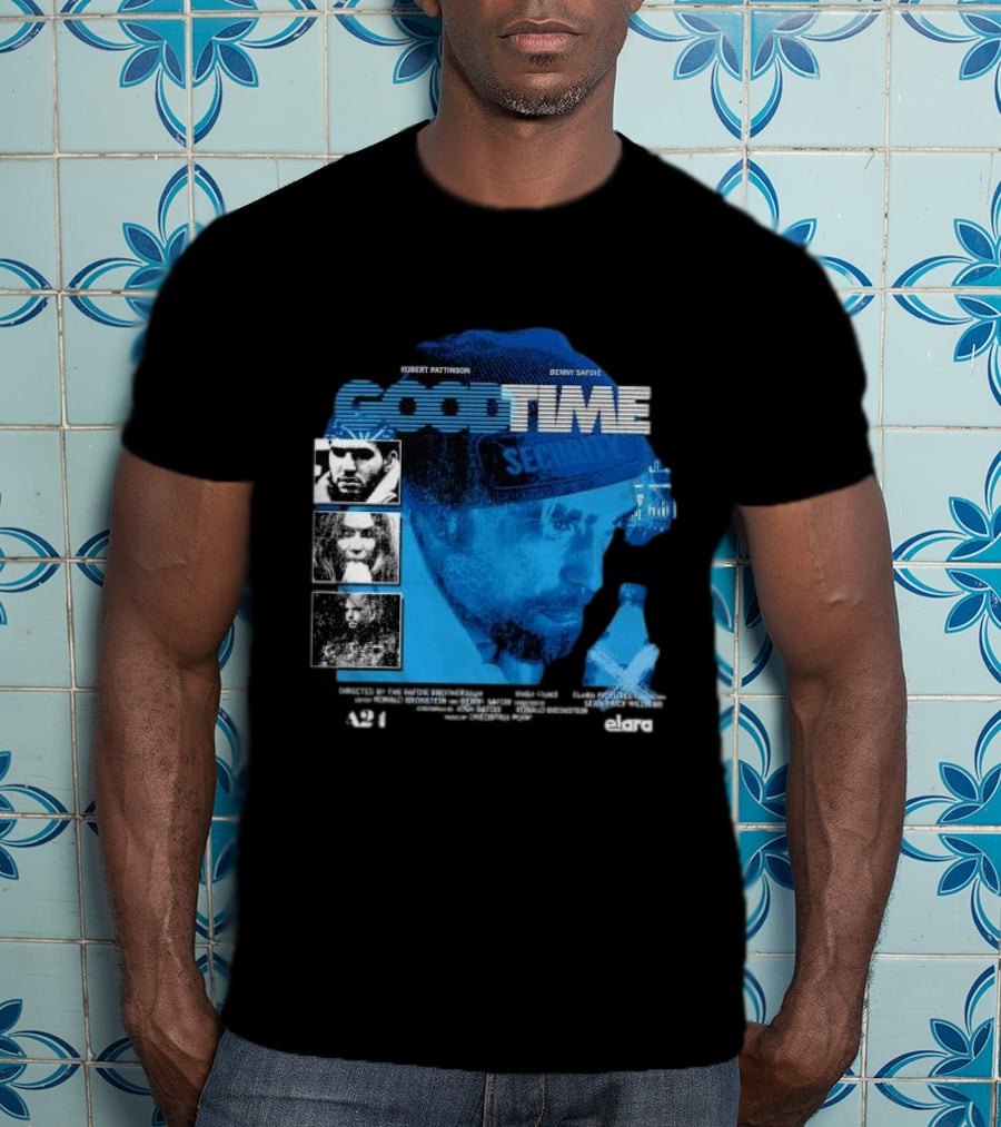Robert Pattinson Benny Safdie Good Time A24 Elara Film T-Shirt