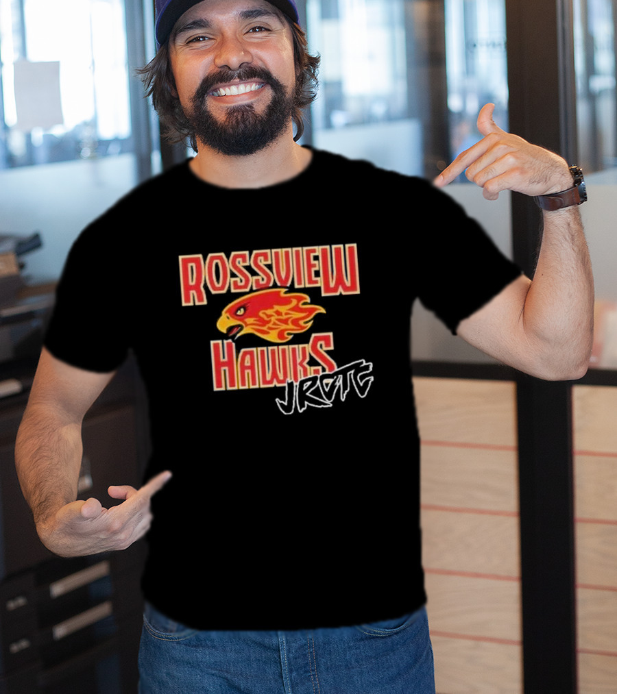 Rossview Hawks Flaming Hawk JROTC Cadet T-Shirt