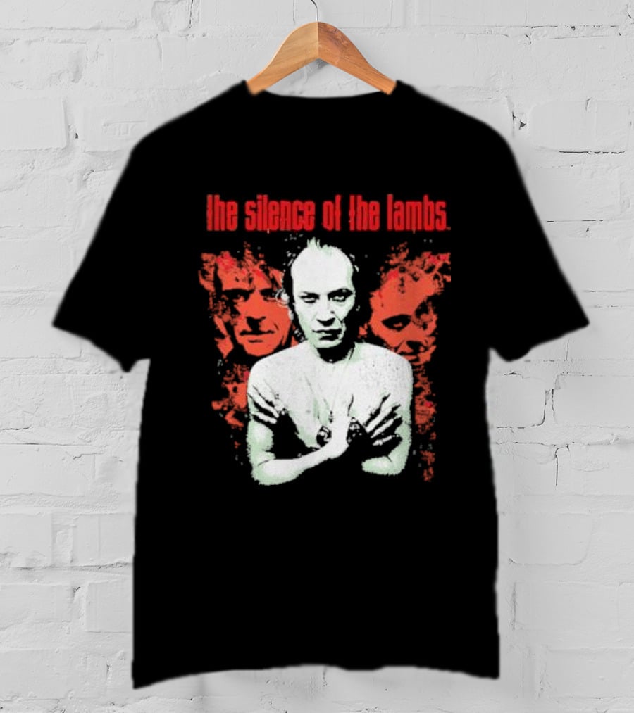 The Silence Of The Lambs Red Faces White Figure T-Shirt