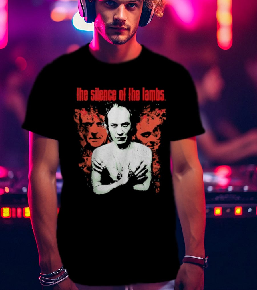 The Silence Of The Lambs Red Faces White Figure T-Shirt