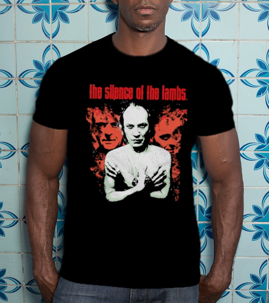 The Silence Of The Lambs Red Faces White Figure T-Shirt