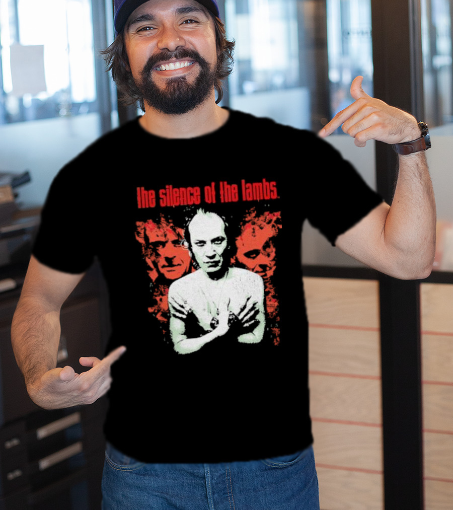 The Silence Of The Lambs Red Faces White Figure T-Shirt
