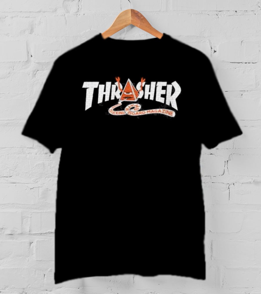 Thrasher Toy Machine Pyramid Skateboarding T-Shirt
