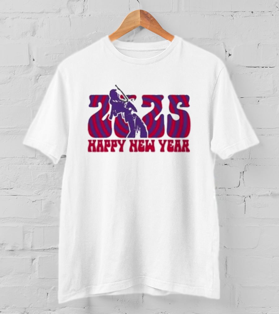 Jimi Hendrix 2025 Happy New Year T-Shirt