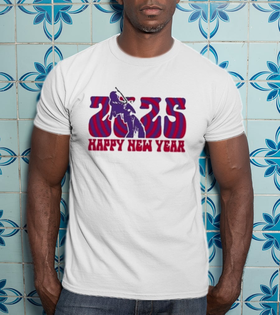 Jimi Hendrix 2025 Happy New Year T-Shirt