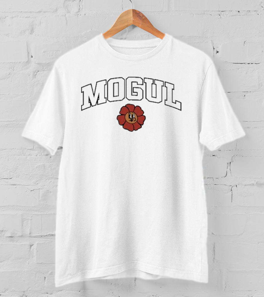 Mogul Cartoon Flower Emblem T-Shirt