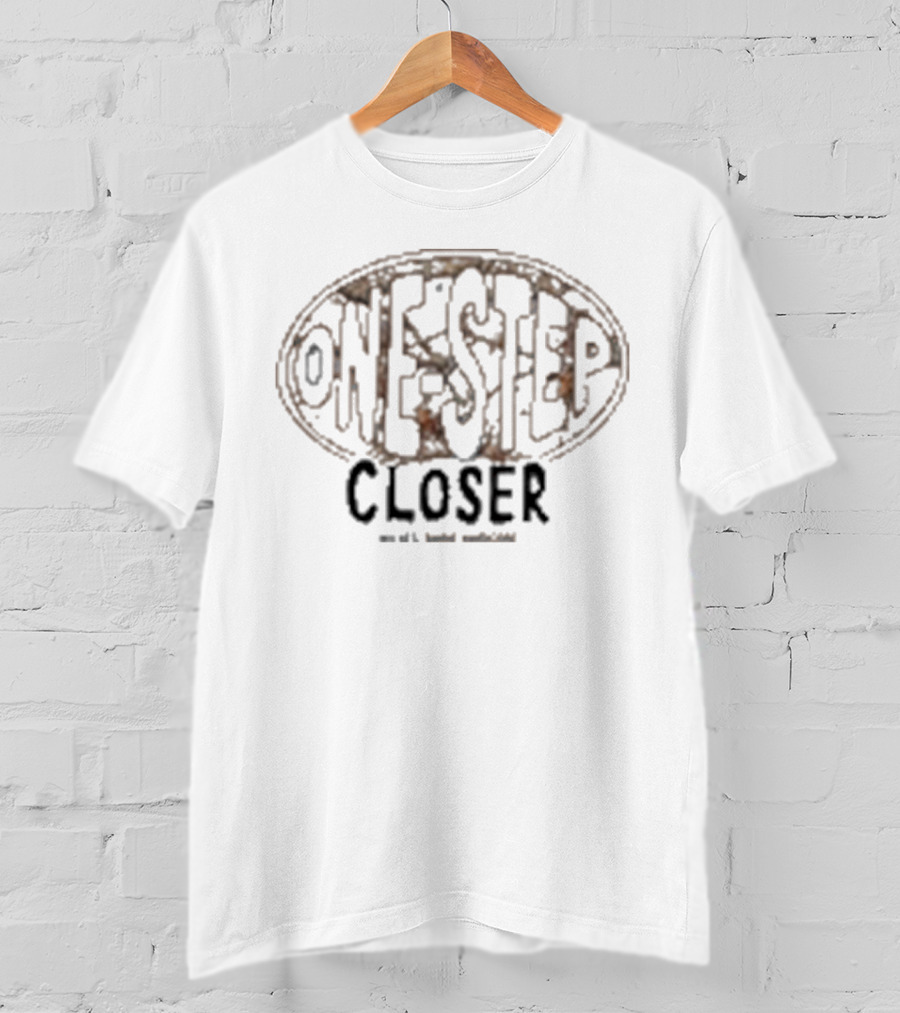 One Step Closer Oval Snow Camo T-Shirt