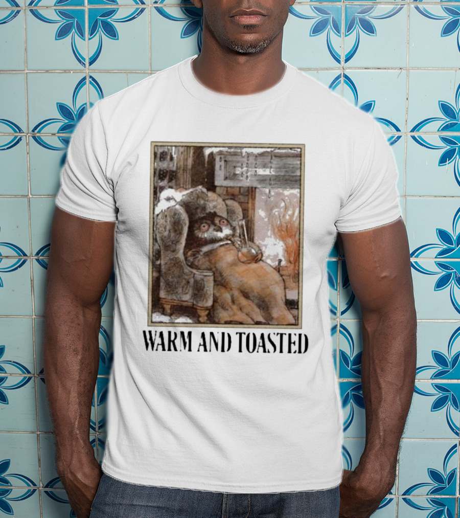 Warm And Toasted Owl Relaxing By The Fire T-Shirt