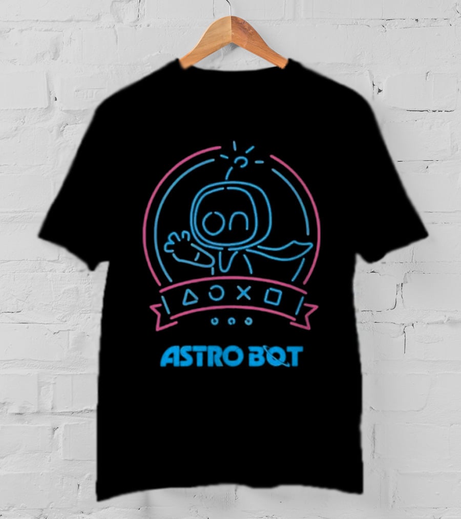 Astro Bot PlayStation Symbols Celebrating Game Of The Year T-Shirt