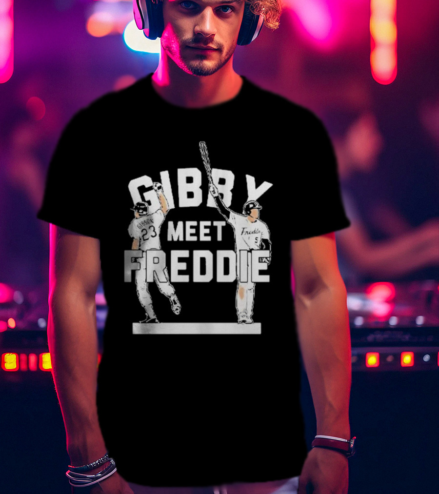 Gibby Meet Freddie Los Angeles Dodgers Baseball Moment T-Shirt