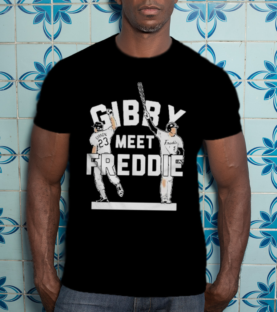 Gibby Meet Freddie Los Angeles Dodgers Baseball Moment T-Shirt