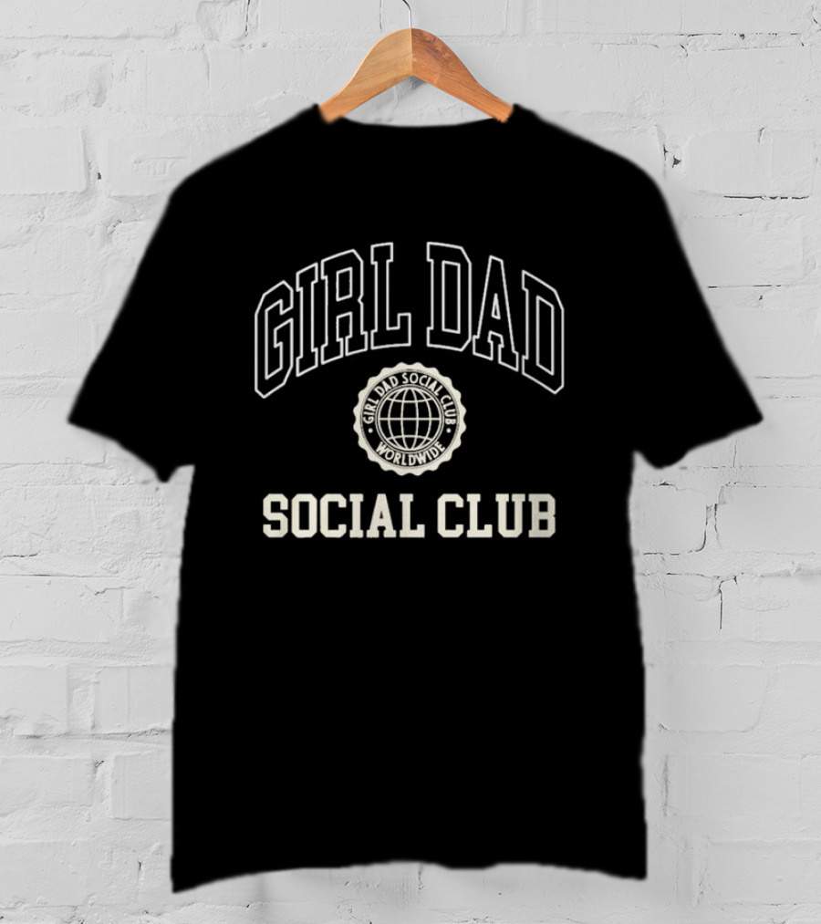 Girl Dad Social Club Worldwide Globe Emblem T-Shirt