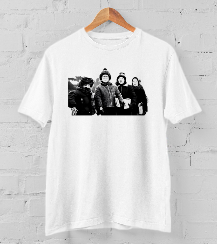 A Christmas Story Friends Winter Scene Iconic Movie Characters T-Shirt