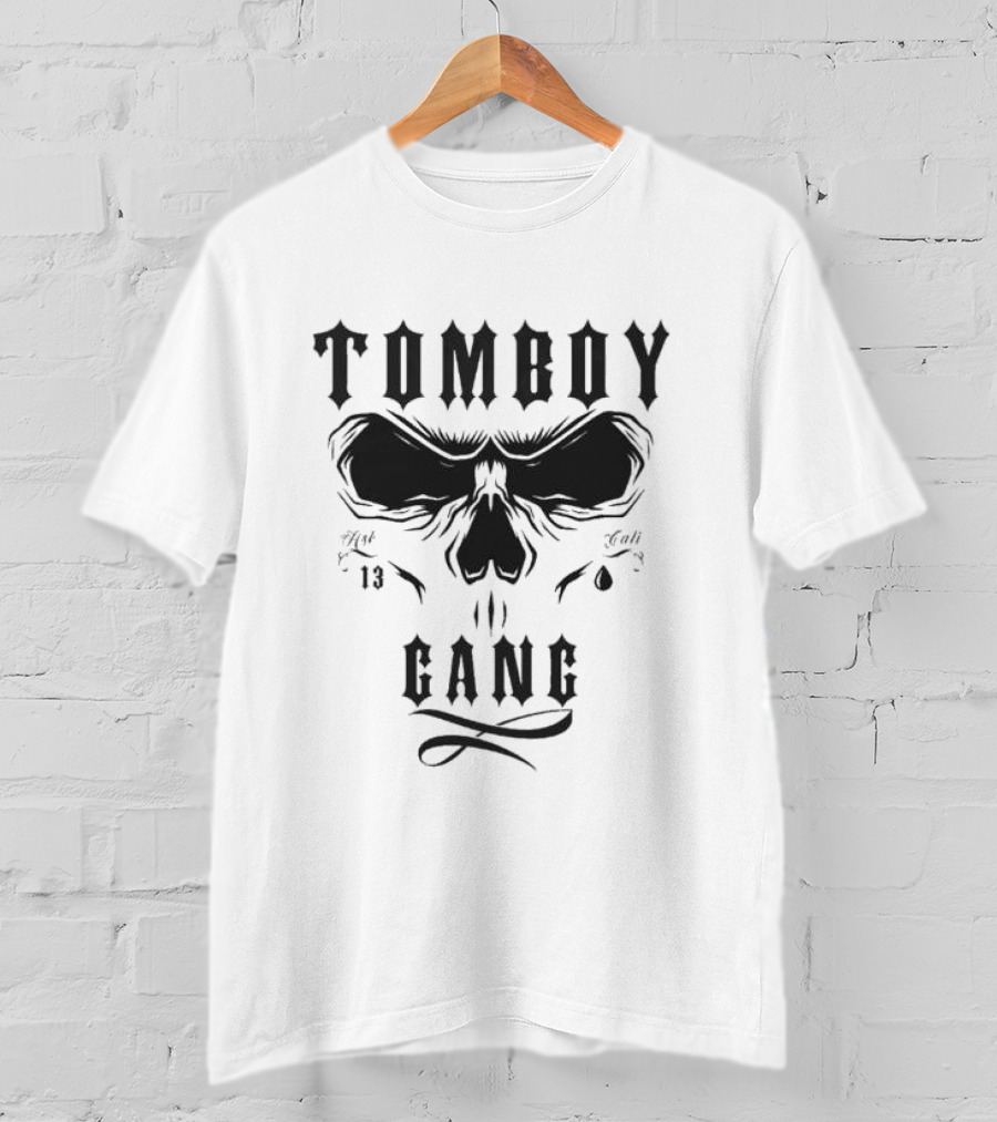 Tomboy Gang Skull Design 13 Est T-Shirt