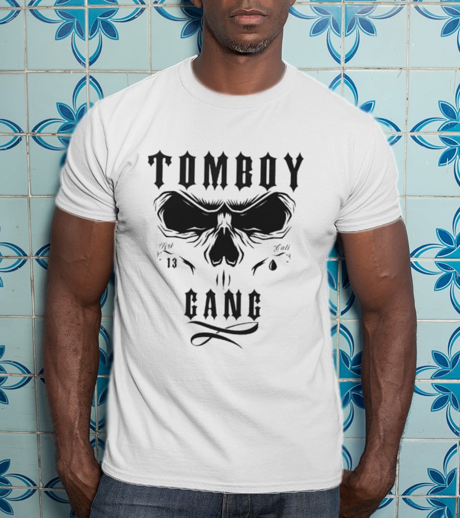 Tomboy Gang Skull Design 13 Est T-Shirt