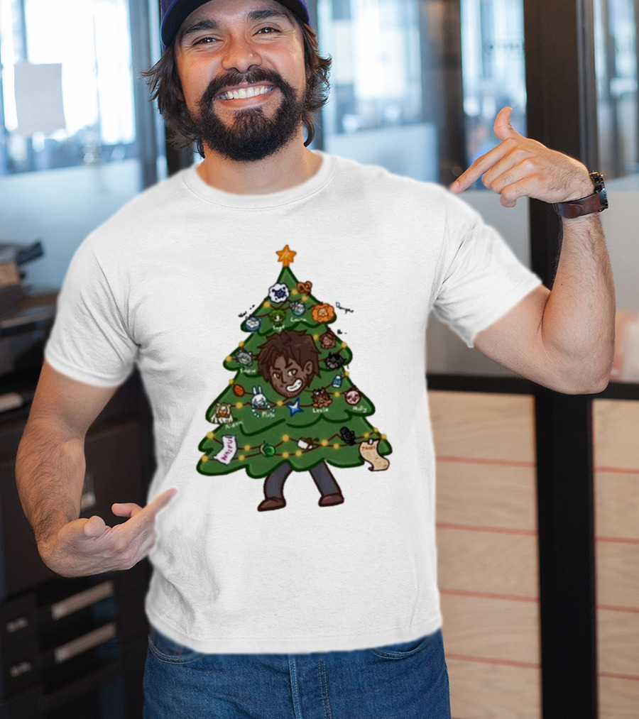 The Great Christmas Tree With Utc Audio Icons And Character Ornaments T-Shirt