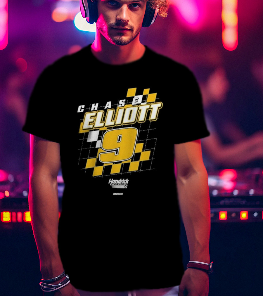 Chase Elliott #9 Hendrick Motorsports NASCAR Racing Graphics T-Shirt