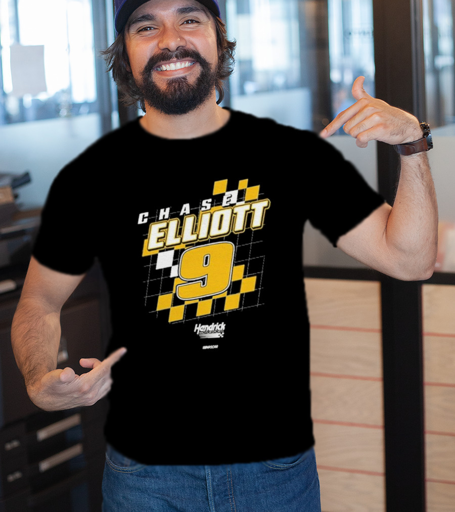 Chase Elliott #9 Hendrick Motorsports NASCAR Racing Graphics T-Shirt