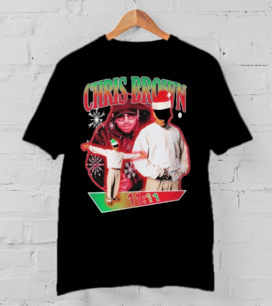 Chris Brown 11:11 Star Struck Christmas T-Shirt