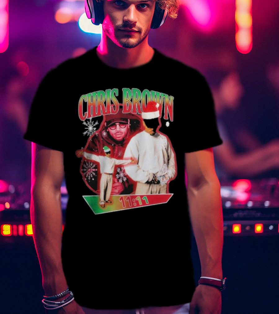 Chris Brown 11:11 Star Struck Christmas T-Shirt