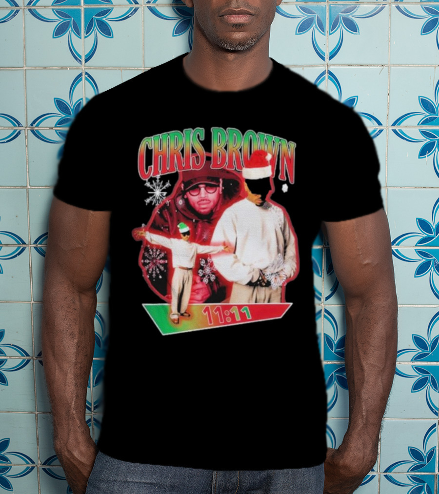 Chris Brown 11:11 Star Struck Christmas T-Shirt
