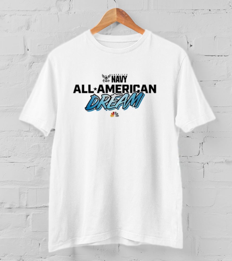 NBC Sports All American Dream Navy Football T-Shirt