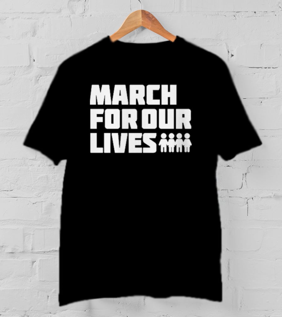 David Hogg March For Our Lives Text And Figures T-Shirt