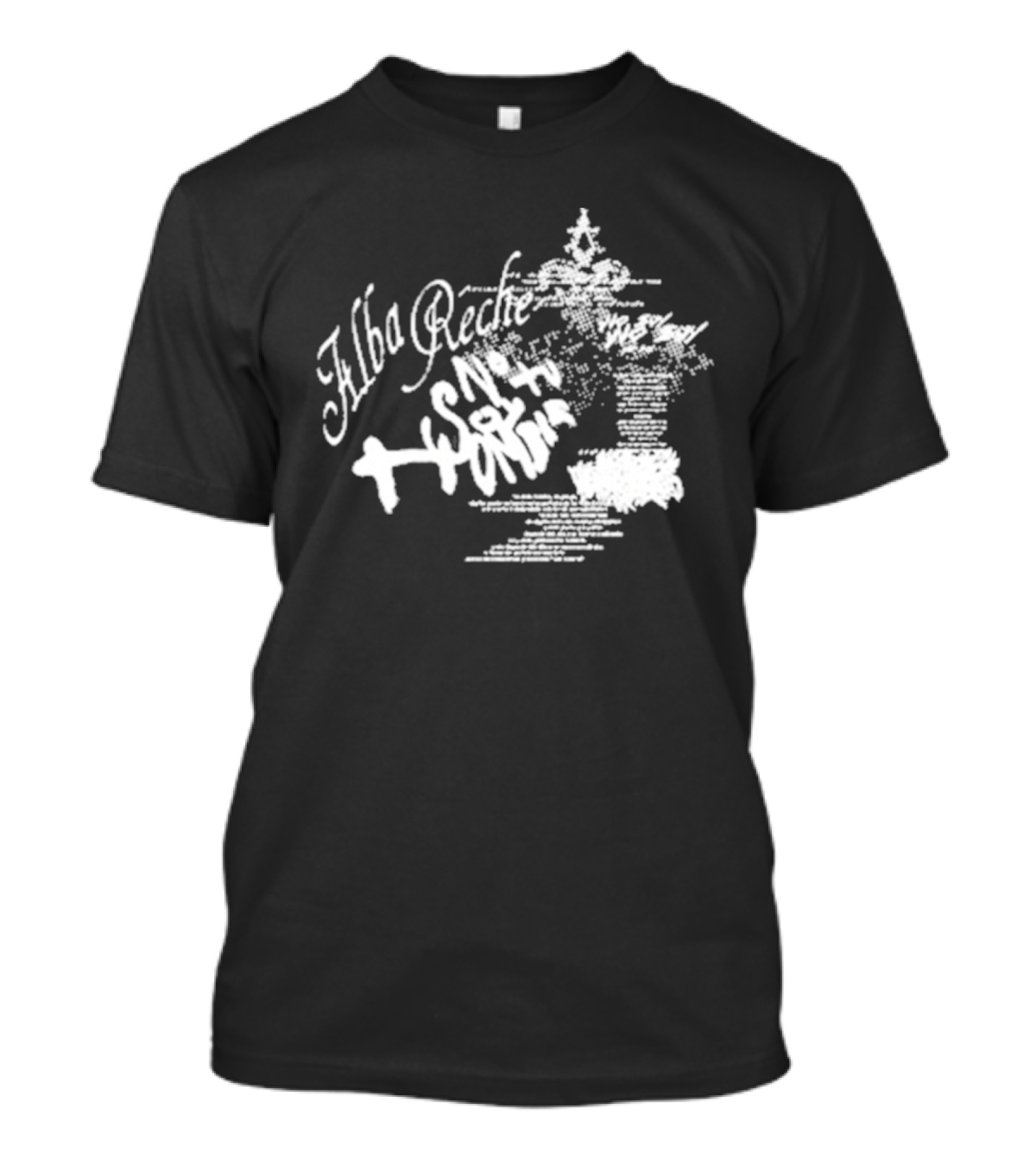 Alba Reche Nsth World Blurry Text T-Shirt