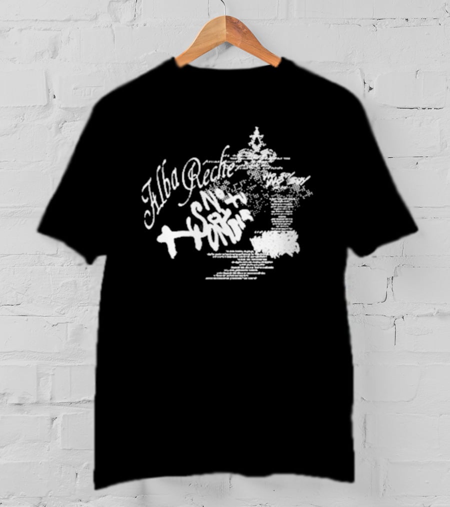 Alba Reche Nsth World Blurry Text T-Shirt