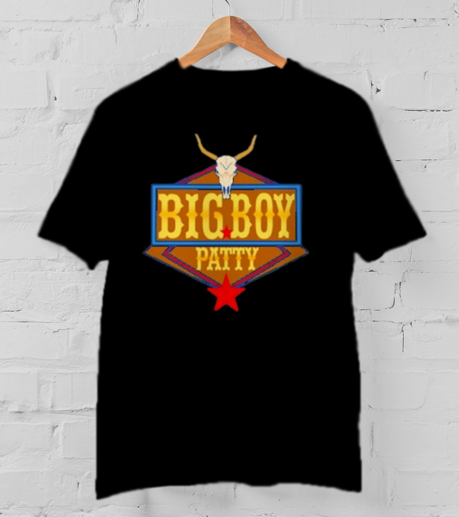BIG BOY PATTY Texas Longhorn Cowboy Star T-Shirt