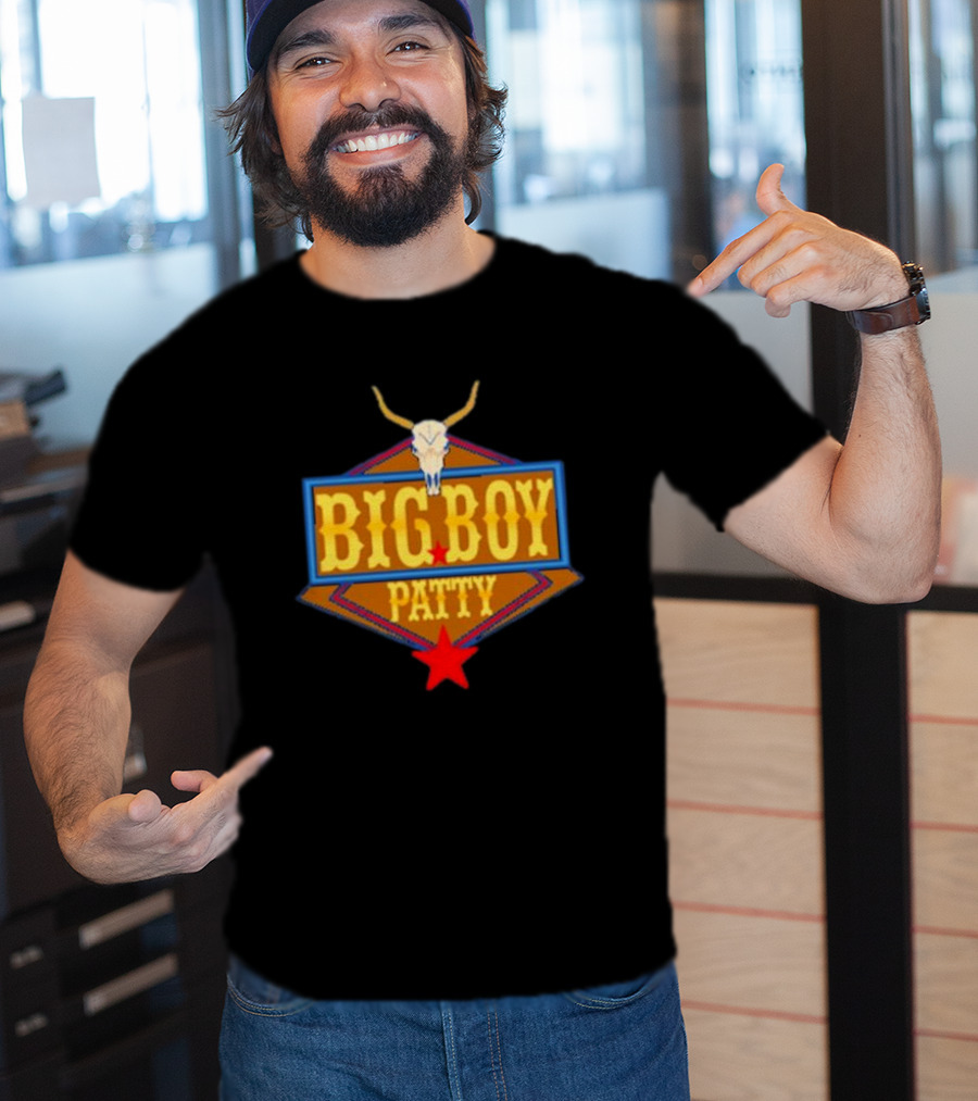 BIG BOY PATTY Texas Longhorn Cowboy Star T-Shirt