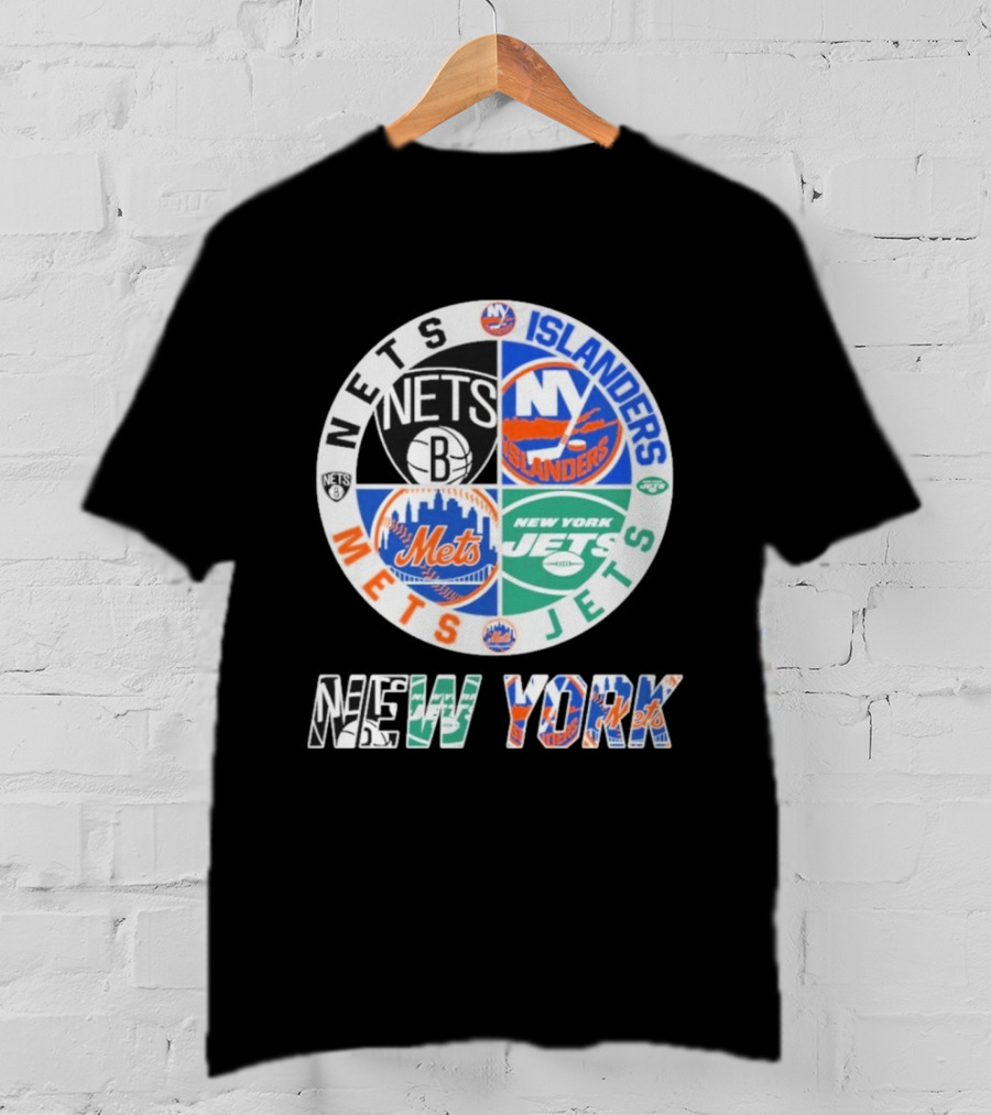 Nets Mets Jets Islanders New York Sports T-Shirt