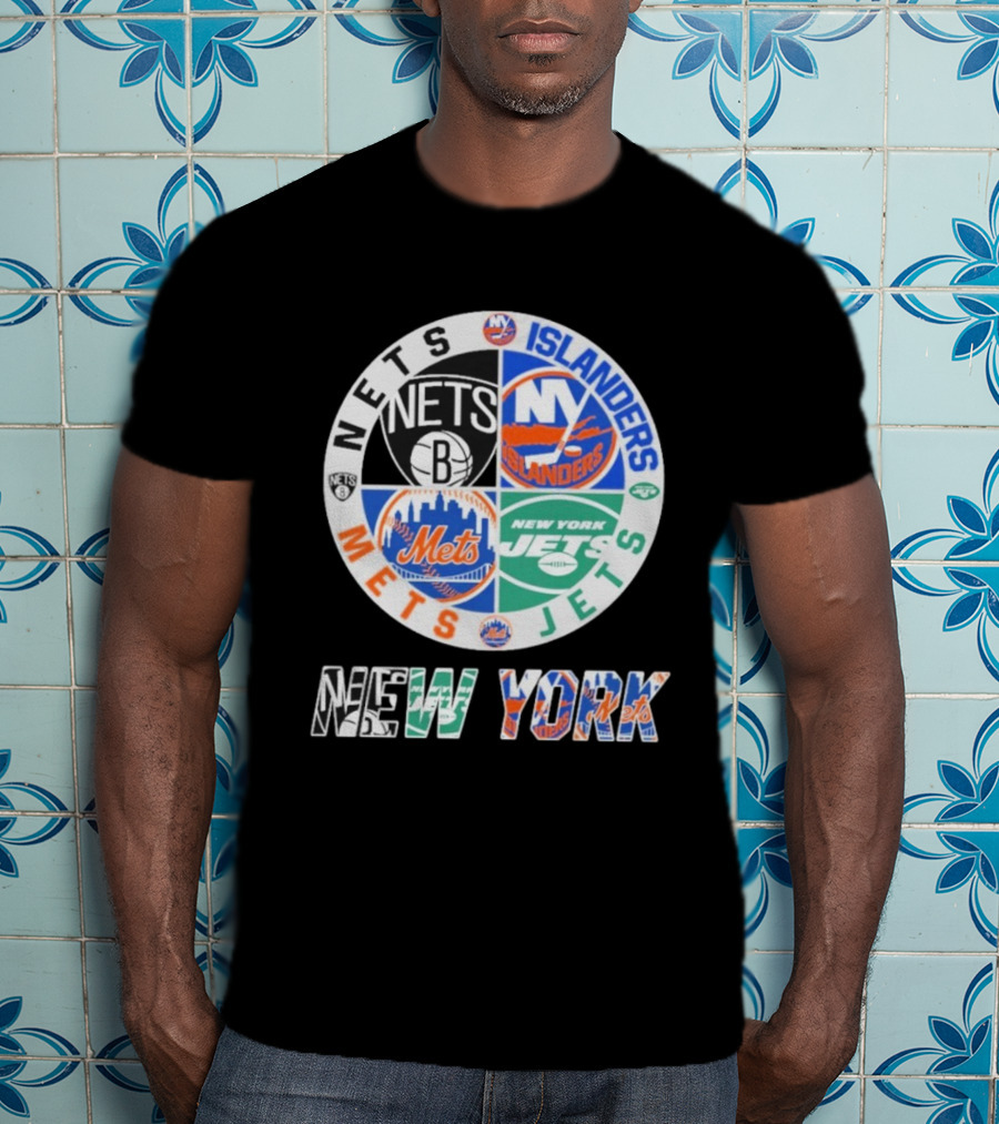 Nets Mets Jets Islanders New York Sports T-Shirt