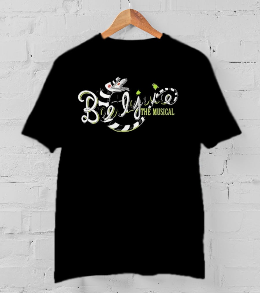 Beetlejuice The Musical Sandworm Text T-Shirt
