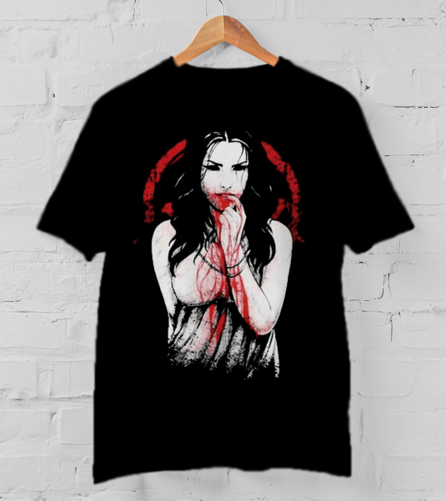 Electric Callboy Eat Me Alive Bloody Woman In Red And Black T-Shirt