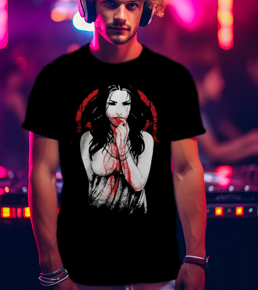 Electric Callboy Eat Me Alive Bloody Woman In Red And Black T-Shirt