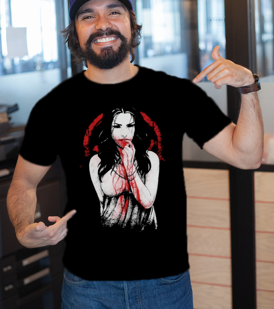 Electric Callboy Eat Me Alive Bloody Woman In Red And Black T-Shirt
