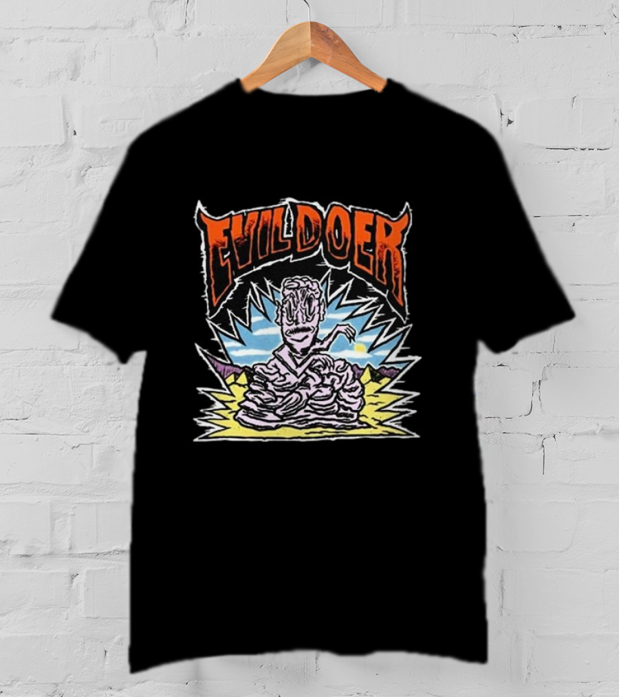 Evil Doer Melting Monster Desert Scene T-Shirt