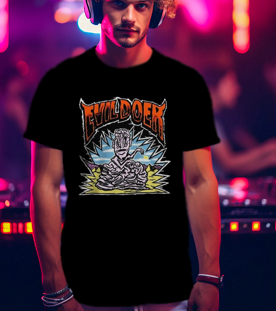 Evil Doer Melting Monster Desert Scene T-Shirt