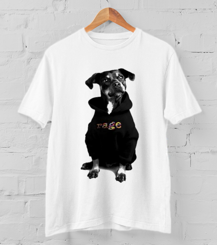 Rage Dog In T-Shirt