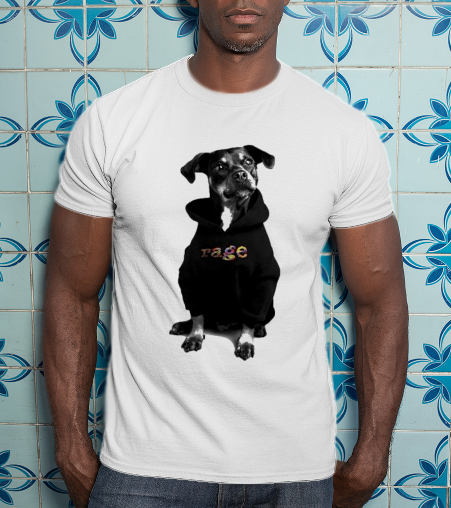 Rage Dog In T-Shirt