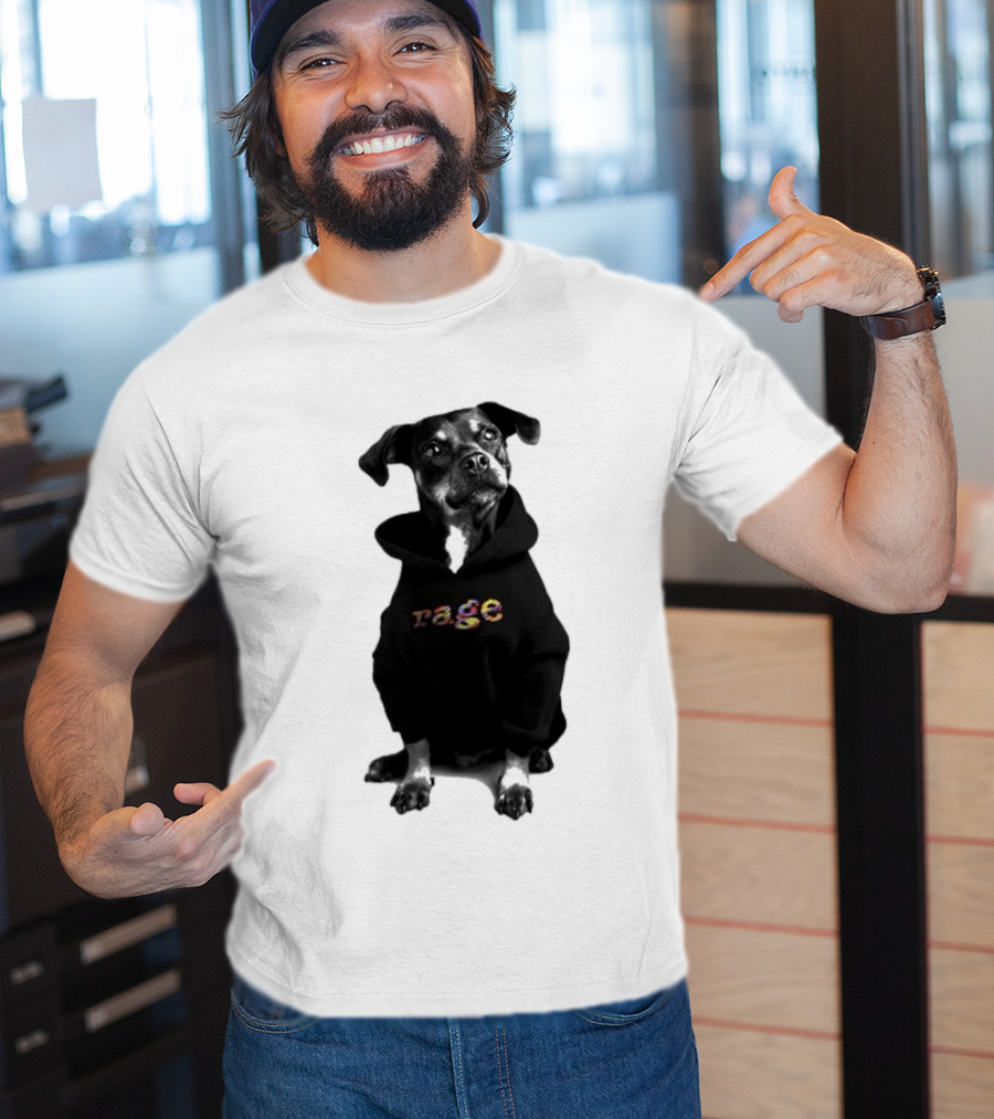Rage Dog In T-Shirt